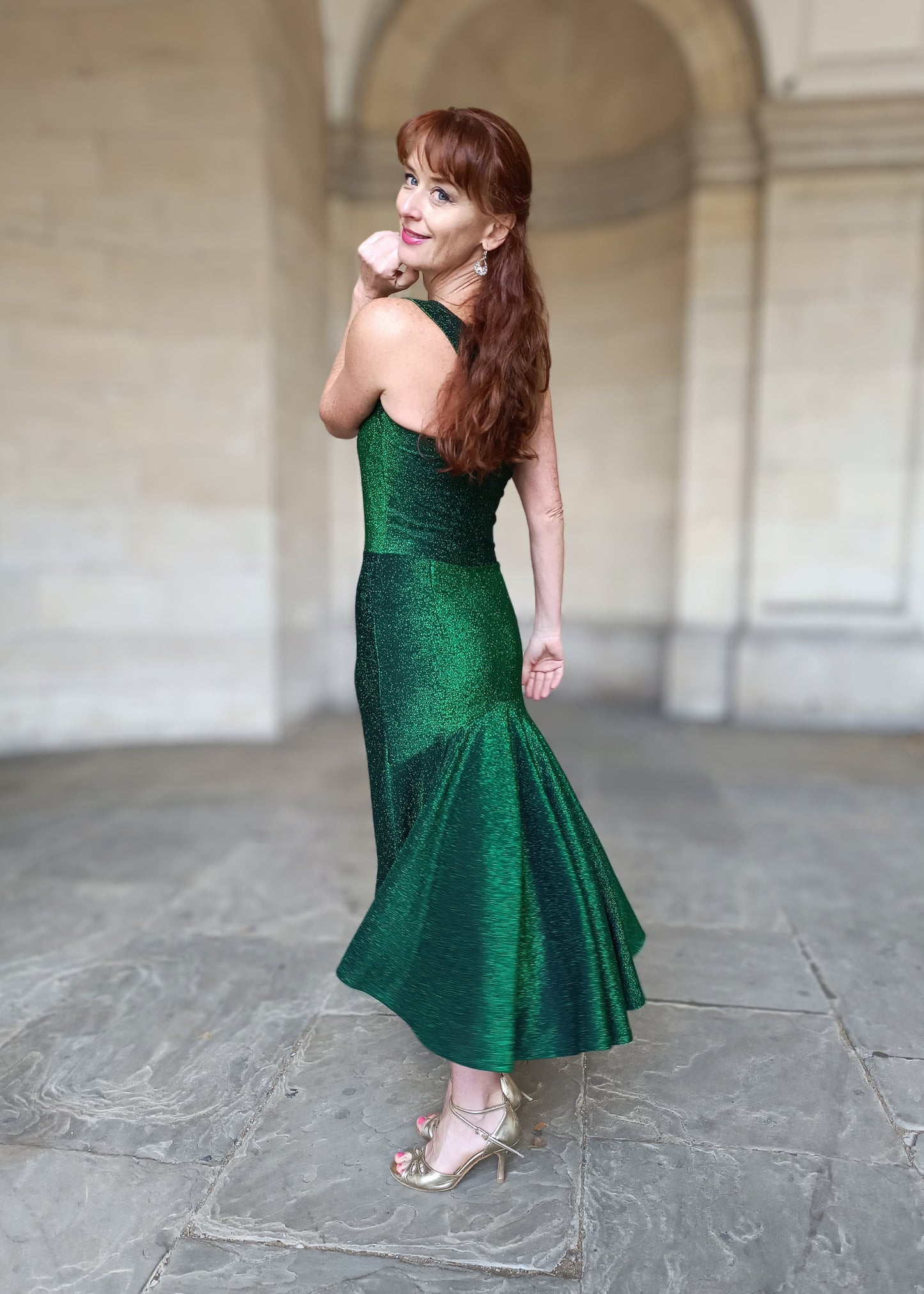 ROMINA  Lurex dress