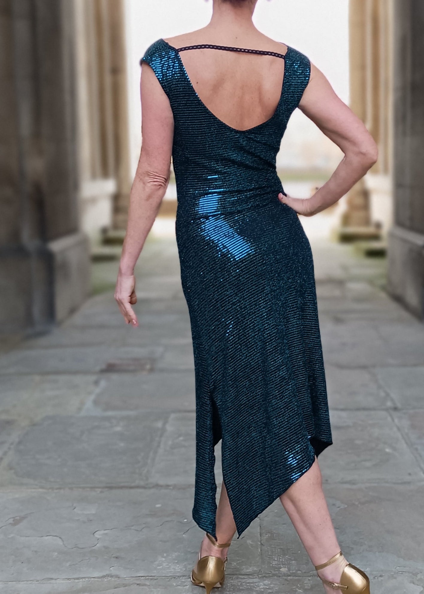 VELMA Lurex dress