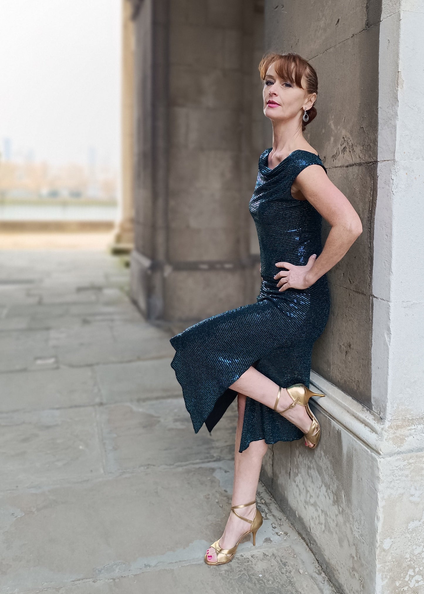 VELMA Lurex dress