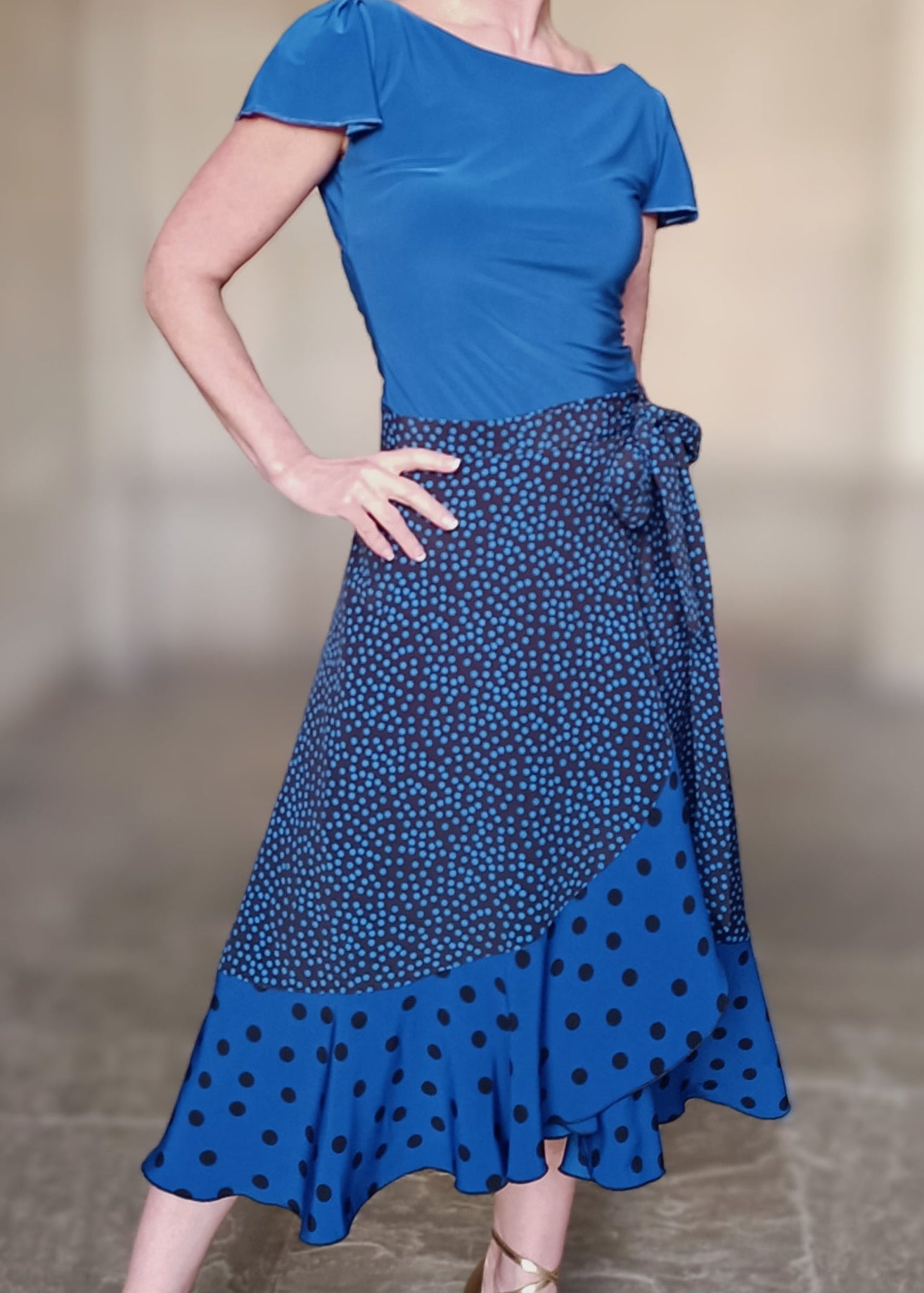 Wrap Skirt Double Dots