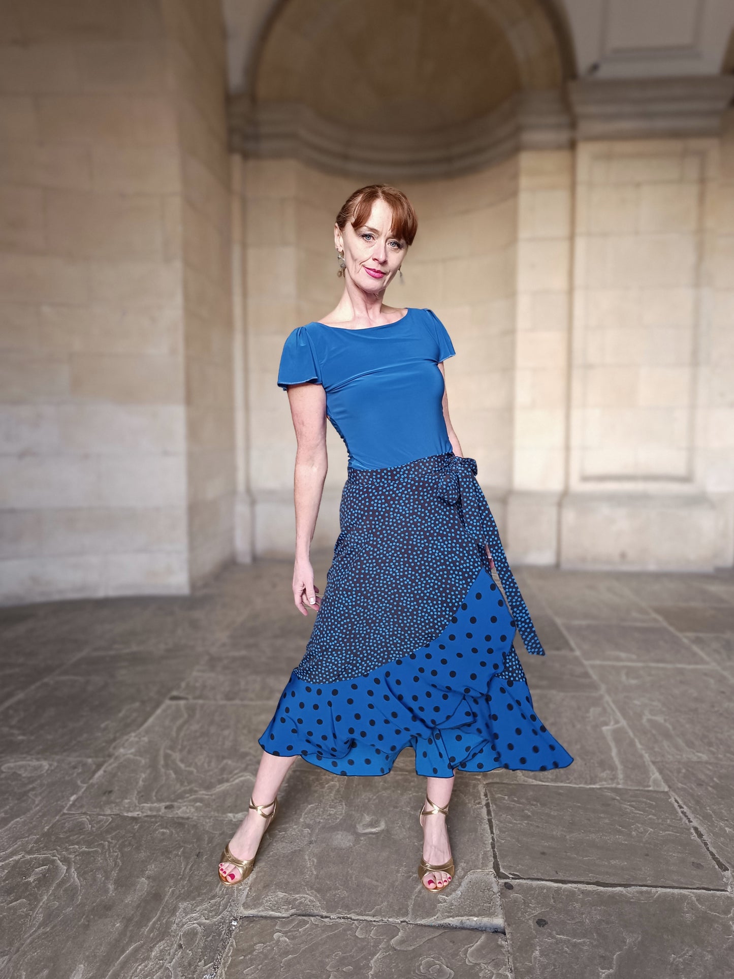 Wrap Skirt Double Dots