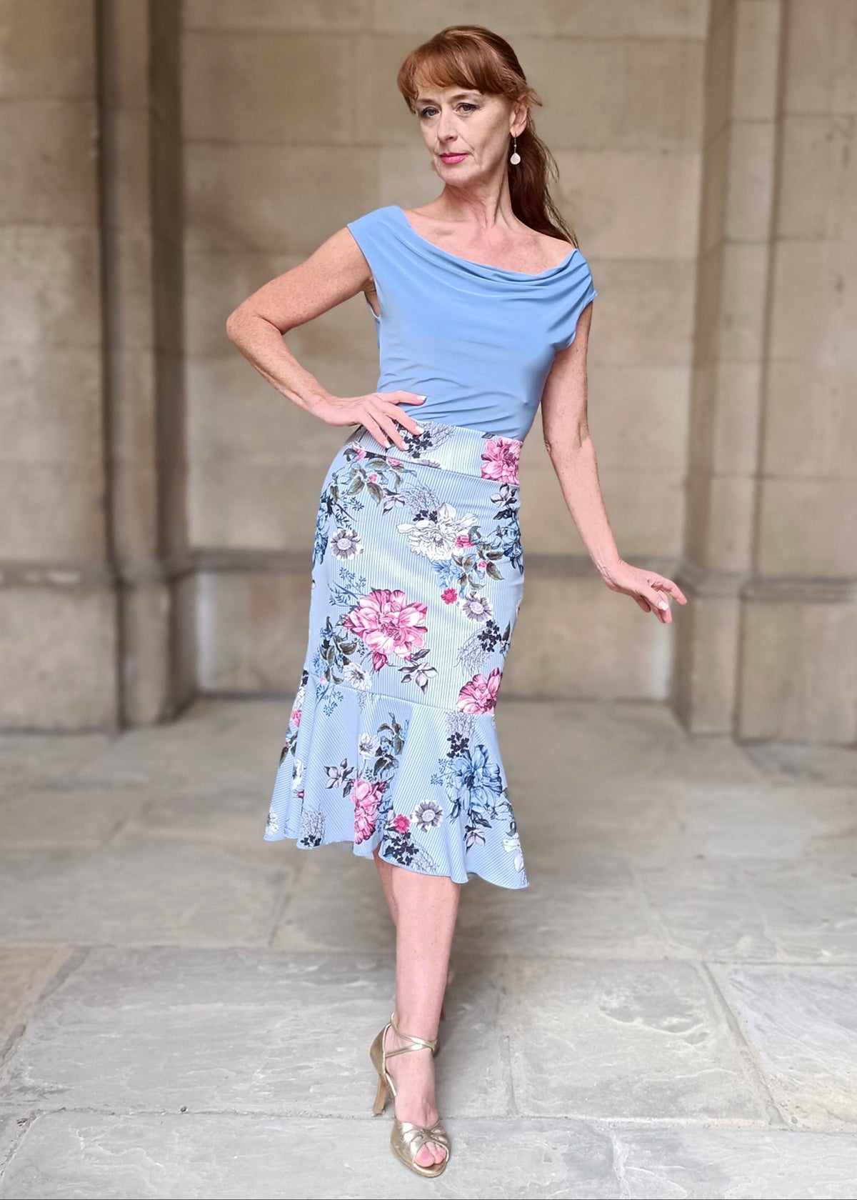EVITA Tango frill skirt