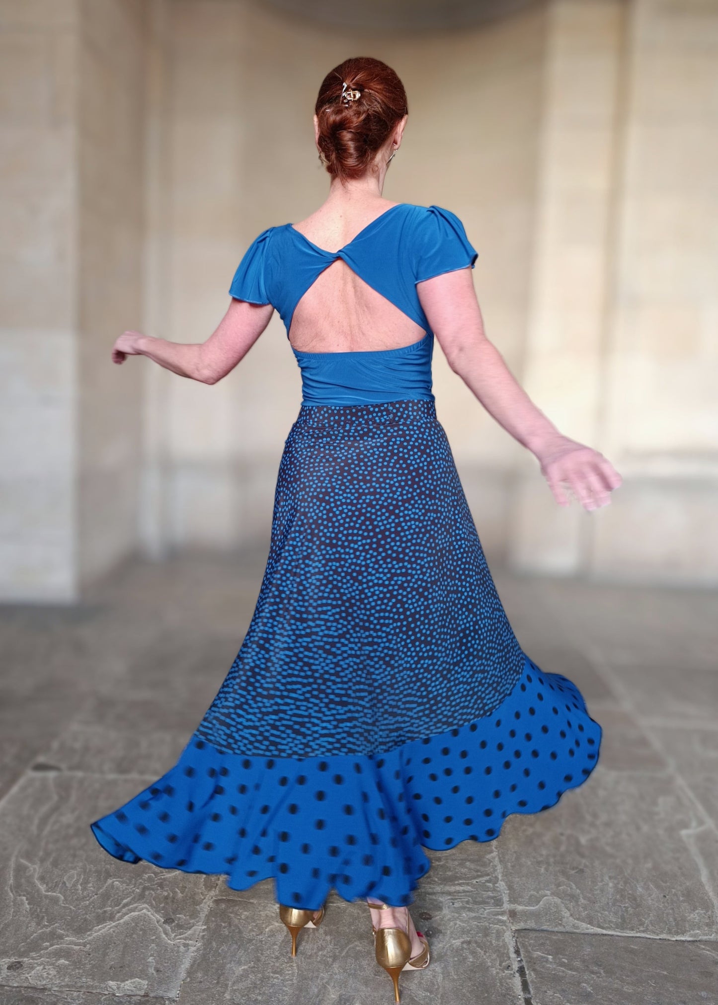 Wrap Skirt Double Dots