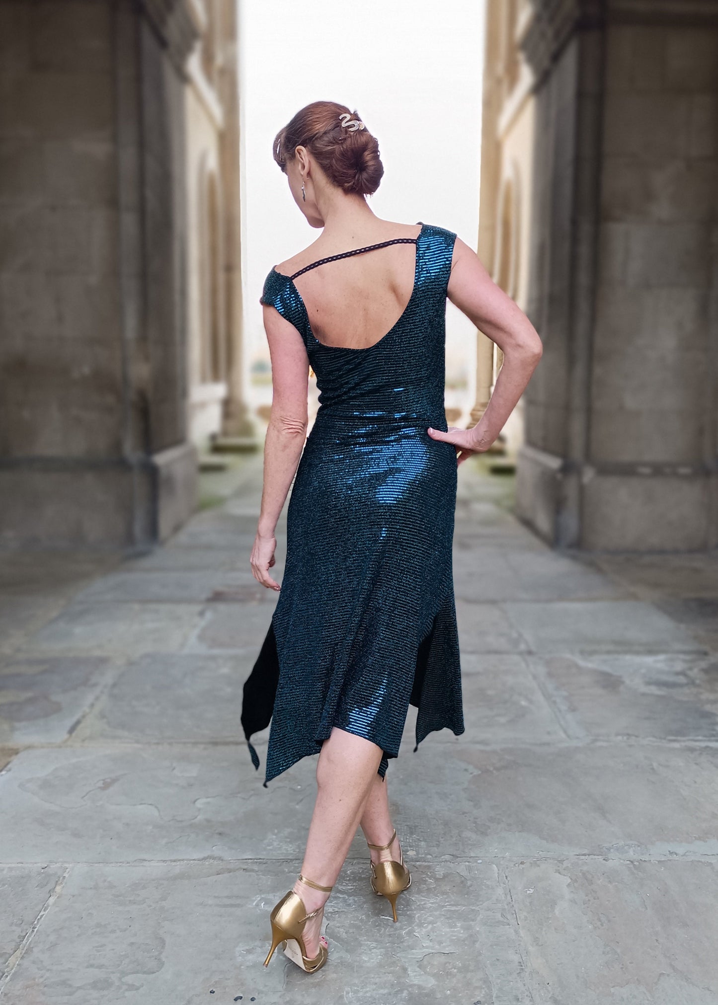 VELMA Lurex dress