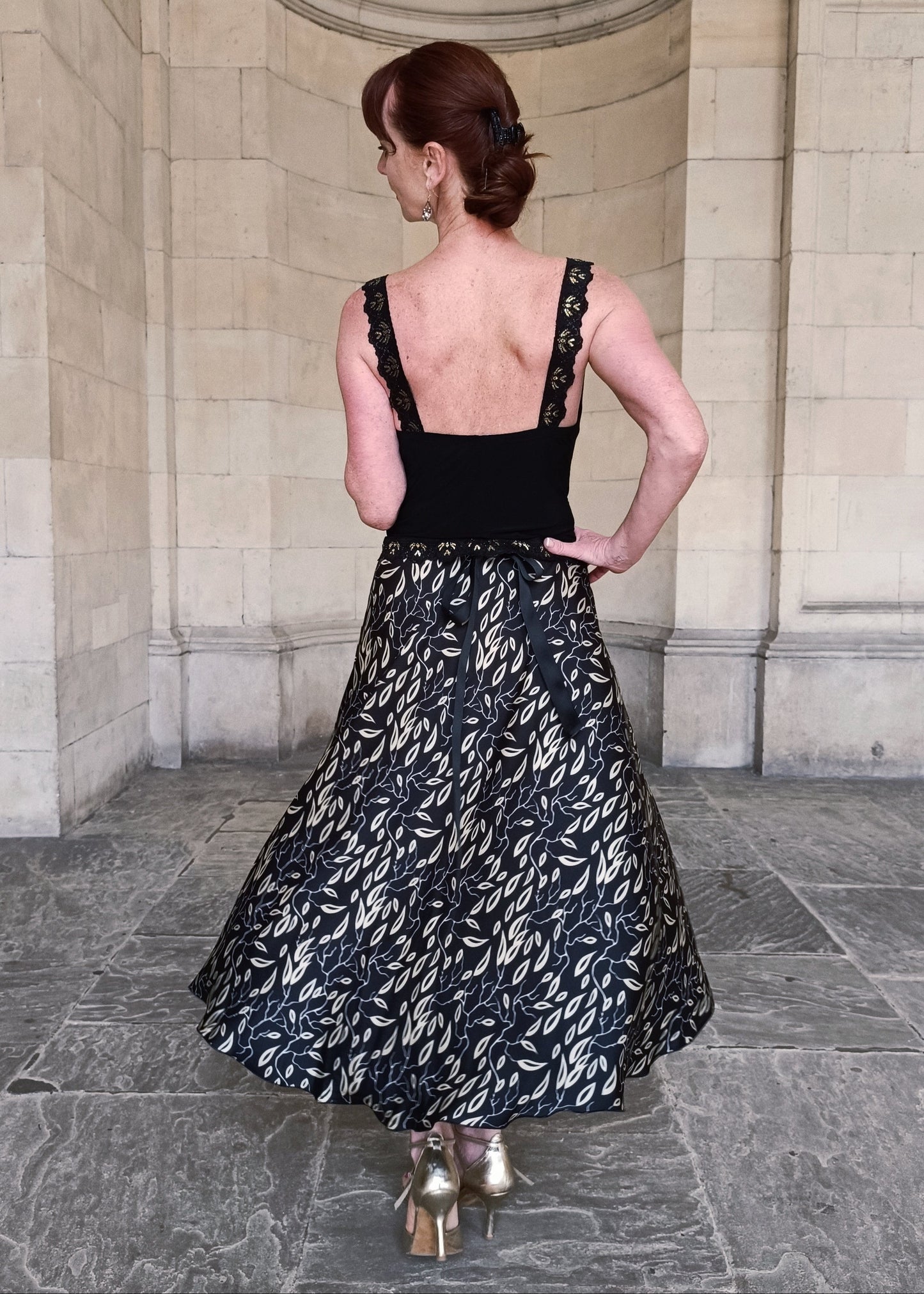 SATIN WRAP skirt