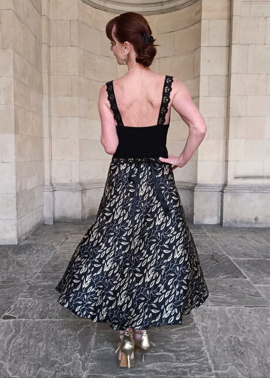 SATIN WRAP skirt