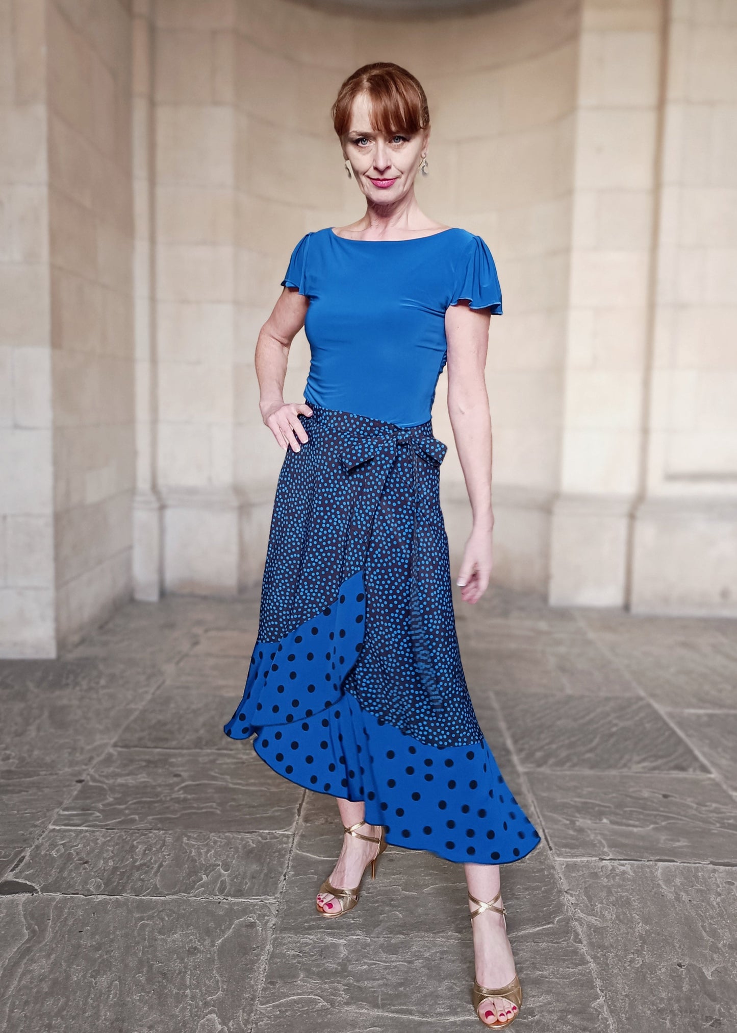 Wrap Skirt Double Dots