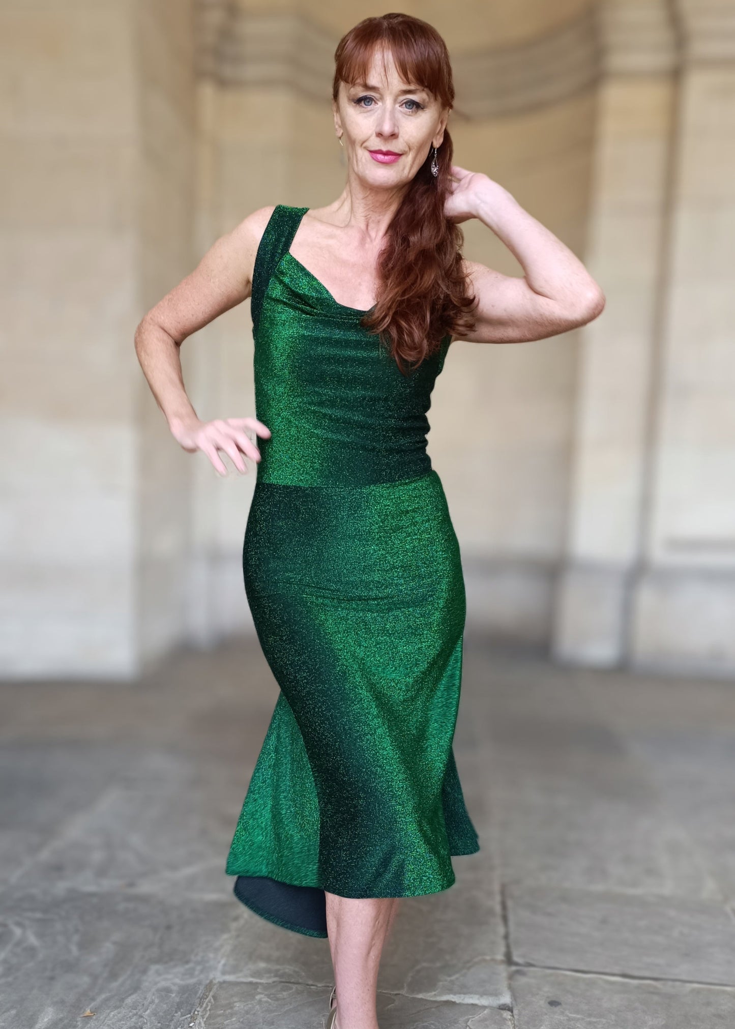 ROMINA  Lurex dress