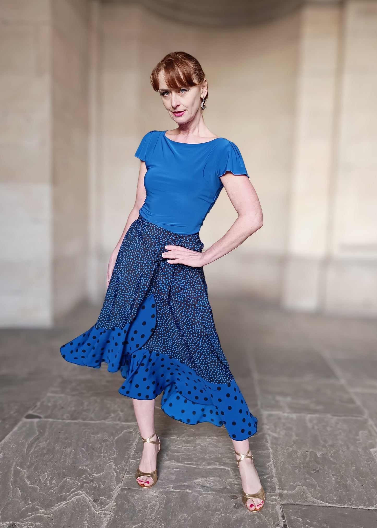 Wrap Skirt Double Dots